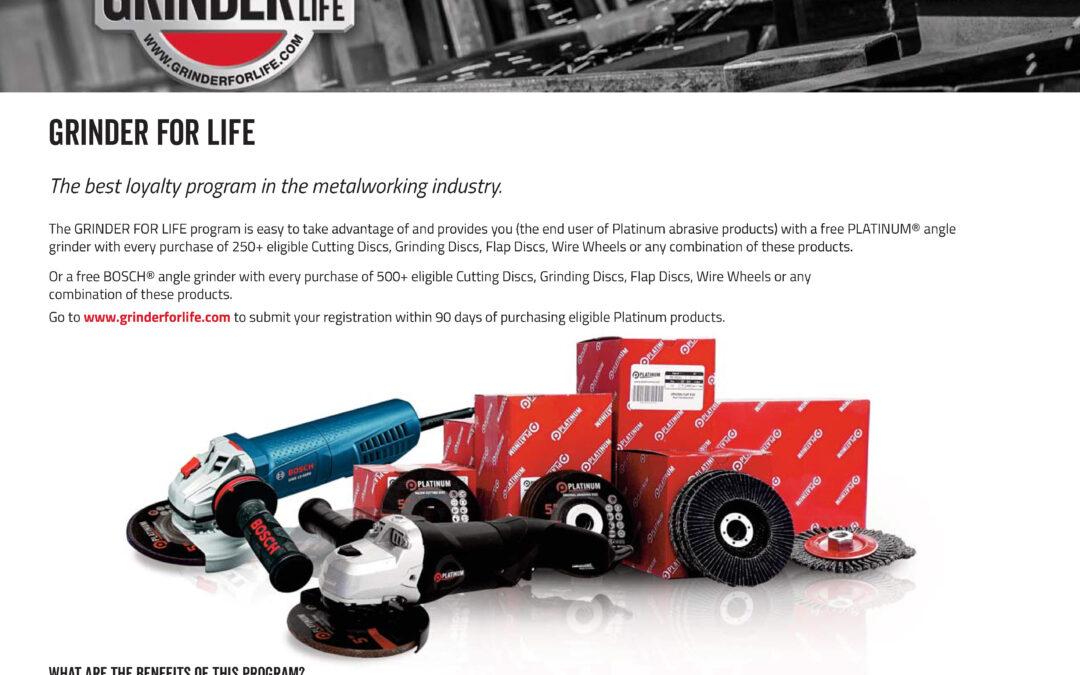 Grinder for Life Promotion from Platinum North America