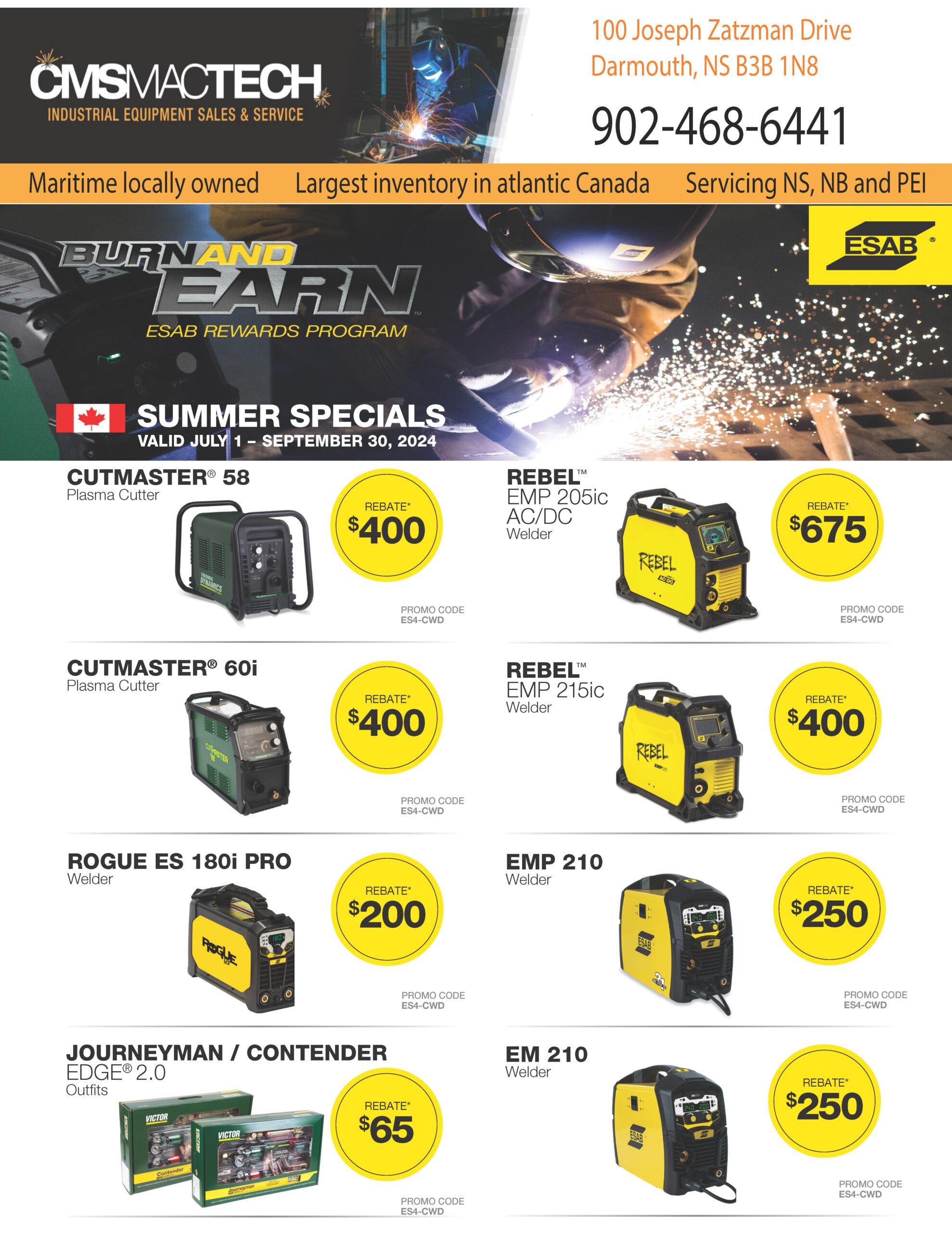 Esab Updated Rebate Program